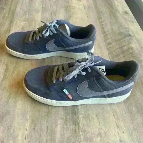 NIKE Court Vision Low Next Nature Thunder Blue Tennis shoe, sneakers, size 8.5 - Picture 6 of 6